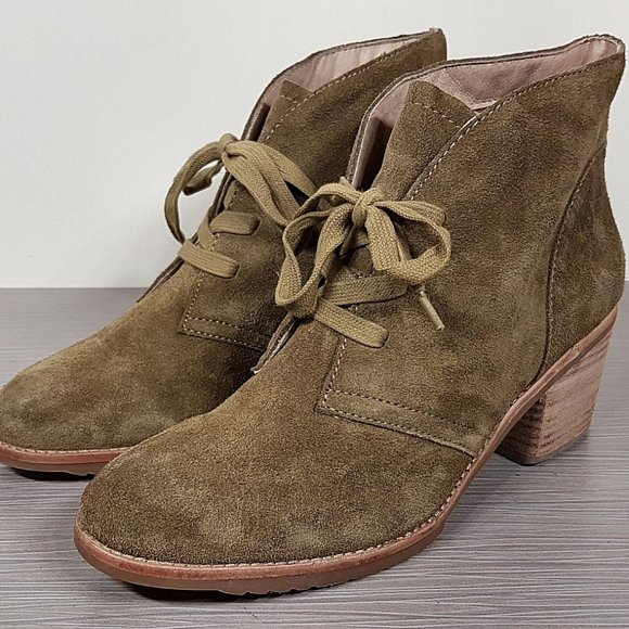Caslon 'Gia' Lace-Up Bootie, Taupe Suede, Womens Size 8 US / 38 - Picture 1 of 9